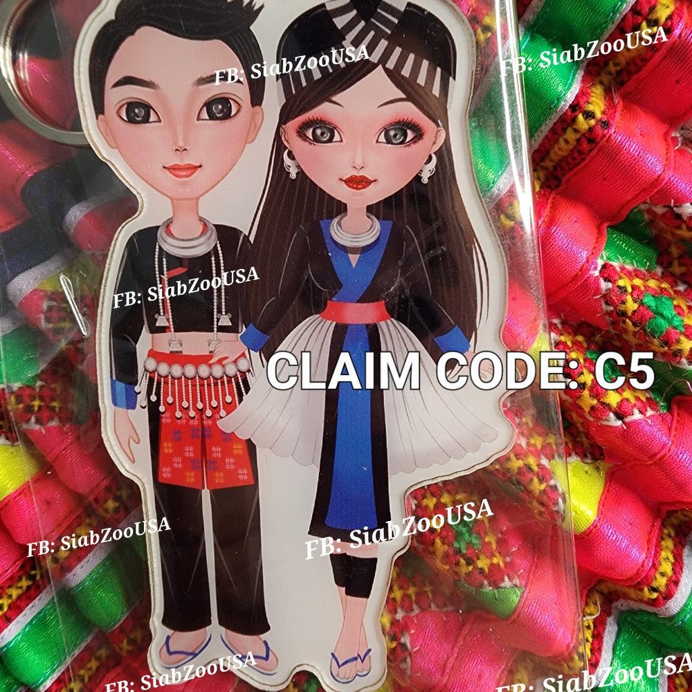 Hmong Characters keychains